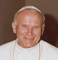 Pope John Paul II smiling
