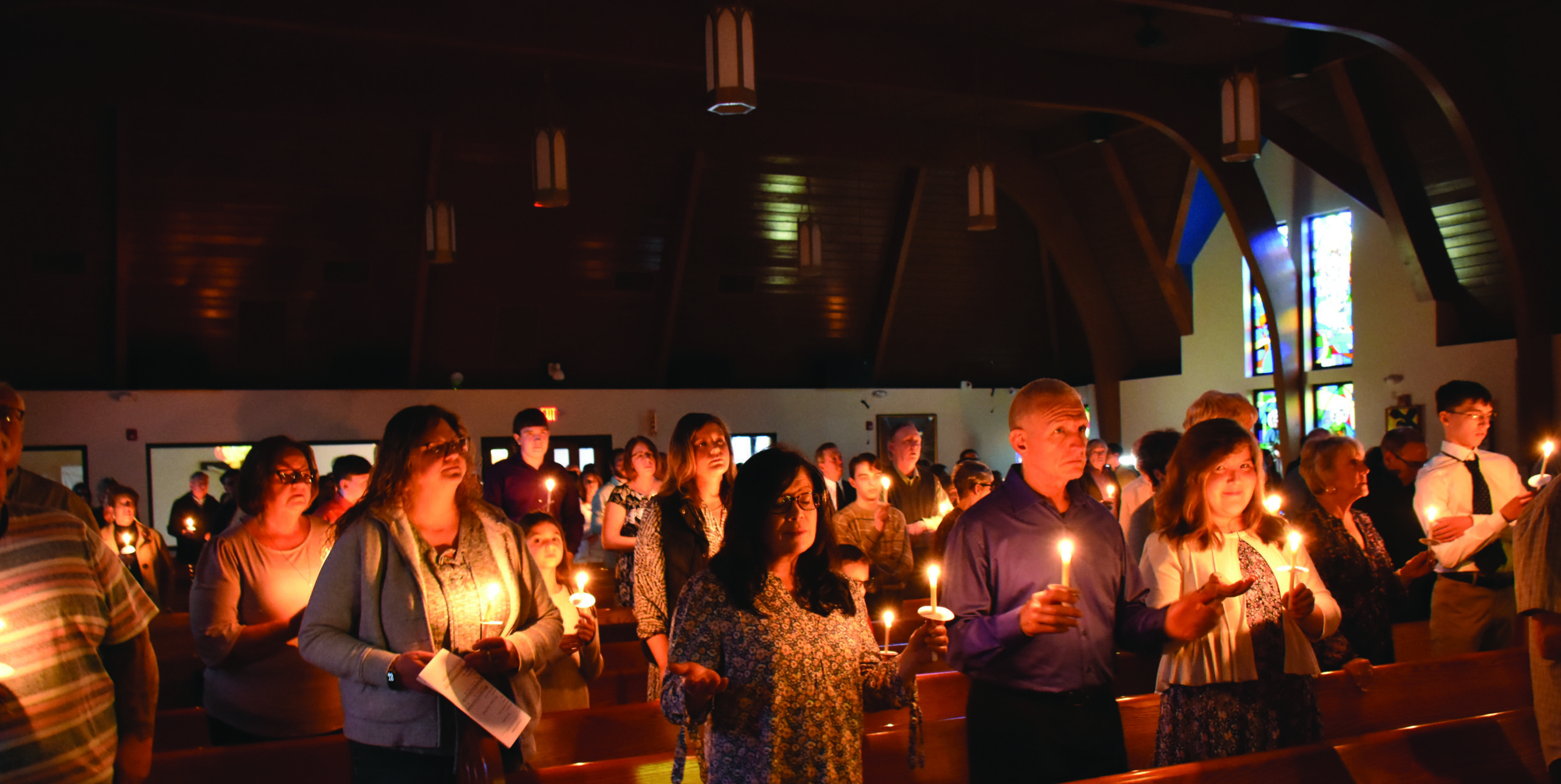 Easter Vigil at St. Jude Parish, Columbiana. Photo by Robert Zajack.