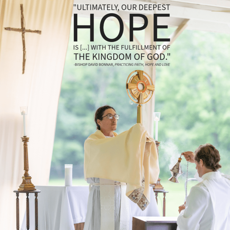 "Ultimately our hope is with the fulfillment of the Kingdom of God." -Bishop David Bonnar