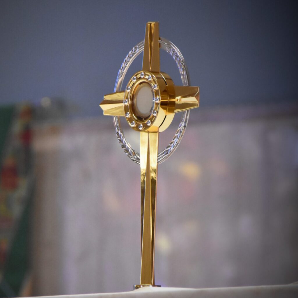 Eucharistic Adoration at St Christine Church in Youngstown on January 15, 2023