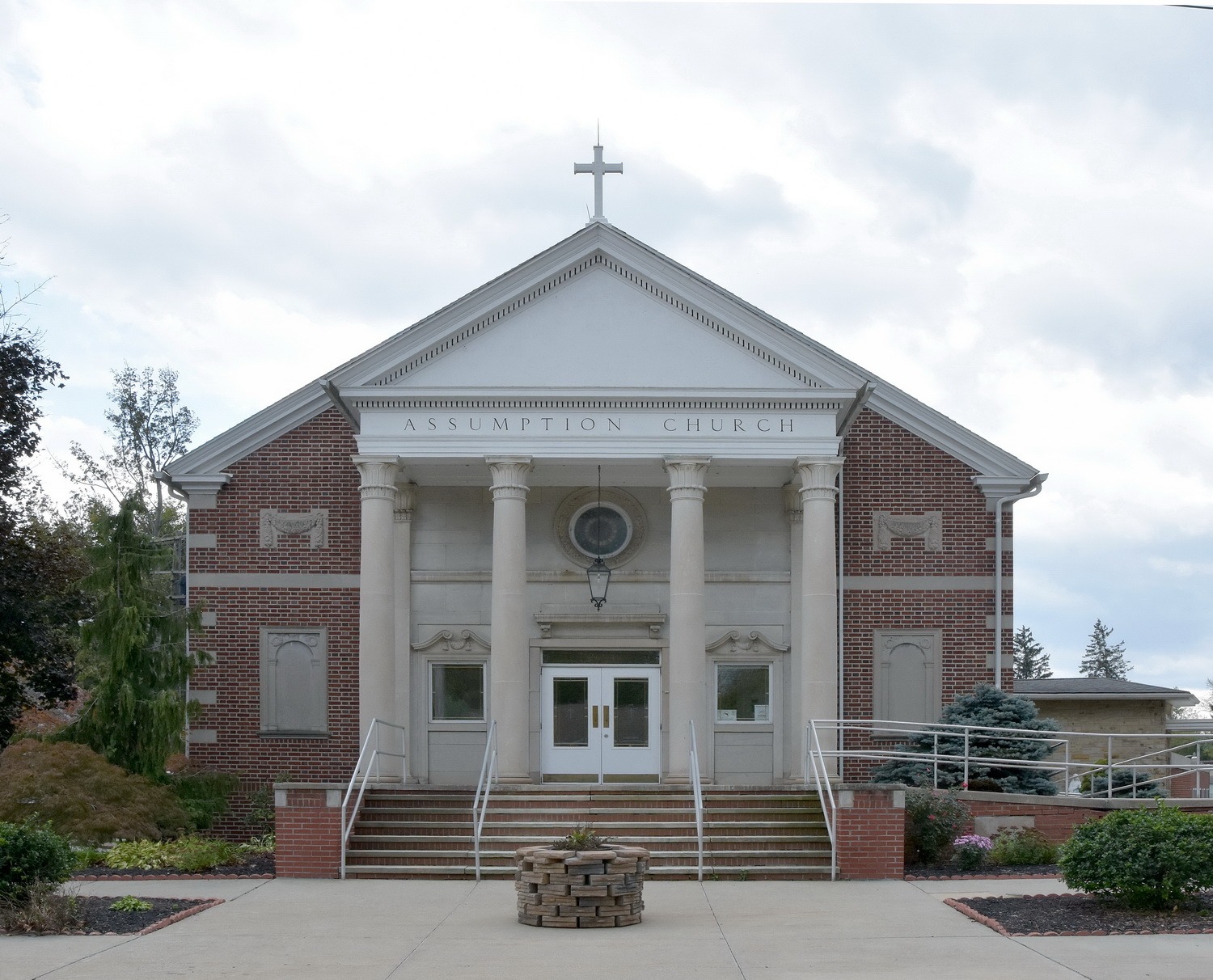 Front Exterior of Assumption of the Blessed Virgin Mary Parish, Geneva, Ohio