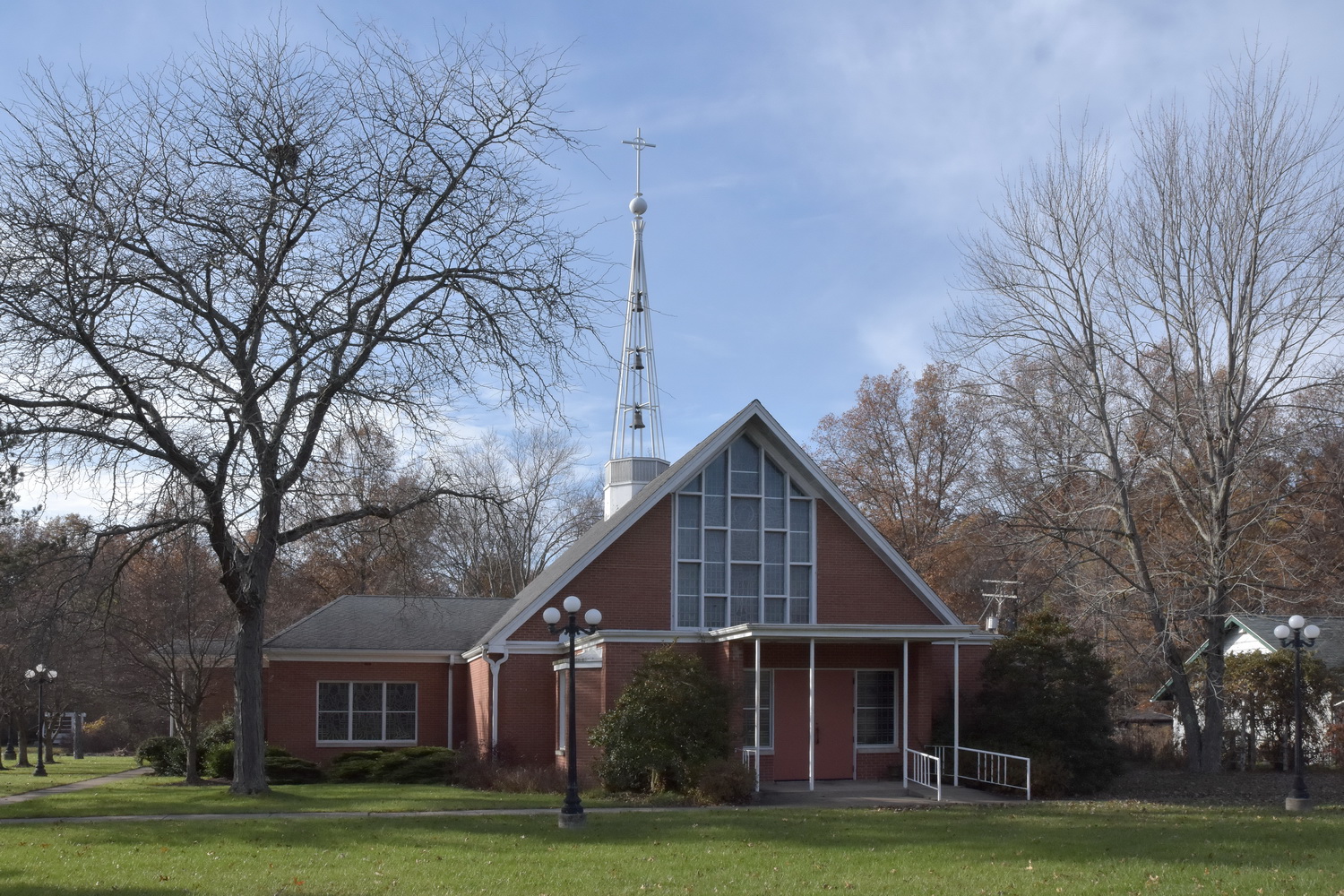 Exterior of St. Catherine Catholic Church, Lake Milton, Ohio